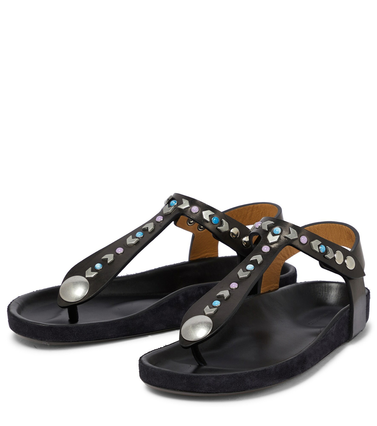 【関税&送料込】Isabel Marant Army Green Suede Thong Sandals Isabel Marant Army Green Suede Thong Sandals | italist