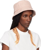 MM6 Maison Margiela Pink Cotton Canvas Bucket Hat