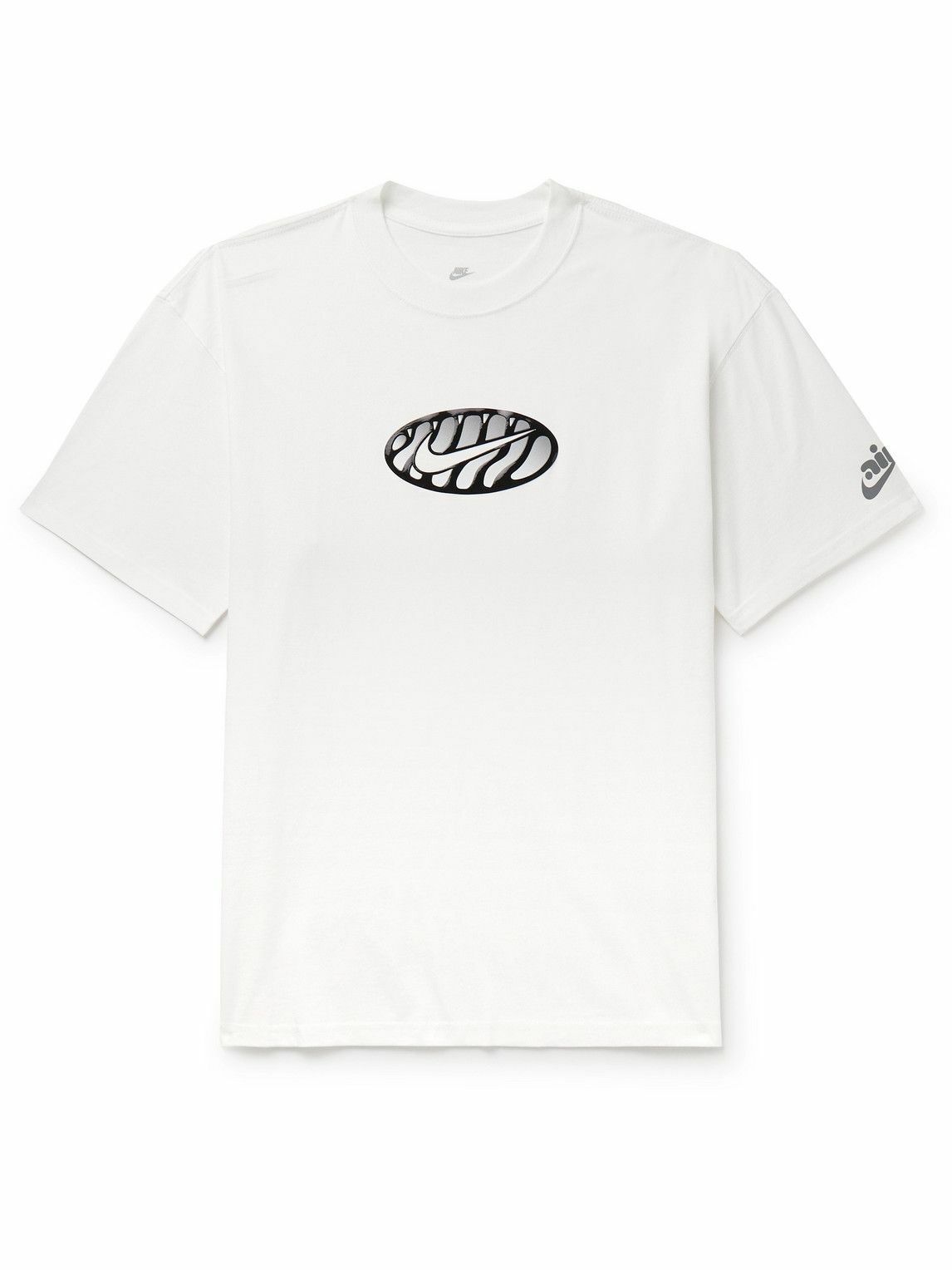 maximaler Rabatt Nike - Sportswear Fantasy Futura Cotton-Jersey Logo-Print White Nike T-Shirt 