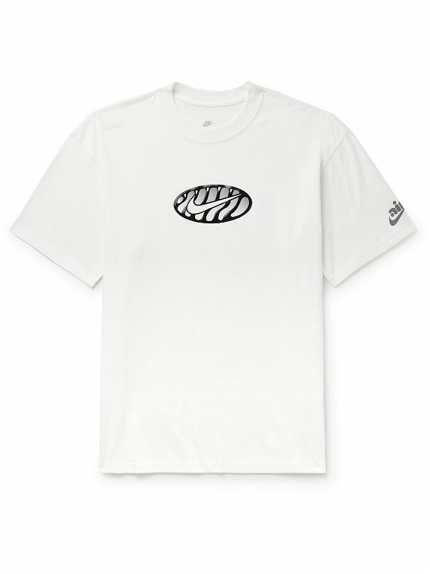 Photo: Nike - Sportswear Logo-Appliquéd Cotton-Jersey T-Shirt - White
