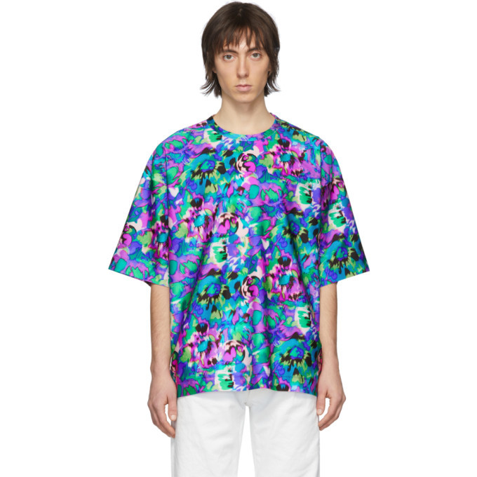 Photo: Dries Van Noten Multicolor Floral Print T-Shirt