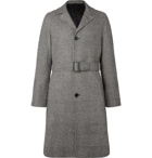 De Petrillo - Petrucci Prince of Wales Checked Virgin Wool Overcoat - Gray