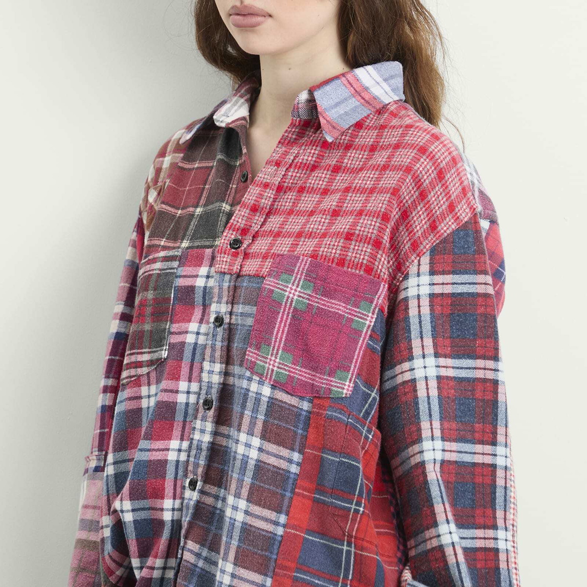 Needles Women's Flannel Shirt in Assorted