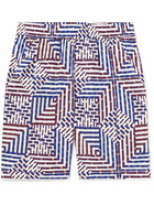 Isabel Marant - Straight-Leg Printed Cotton Shorts - Blue