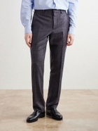 Paul Smith - Brierley Slim-Fit Houndstooth Wool and Silk-Blend Trousers - Blue