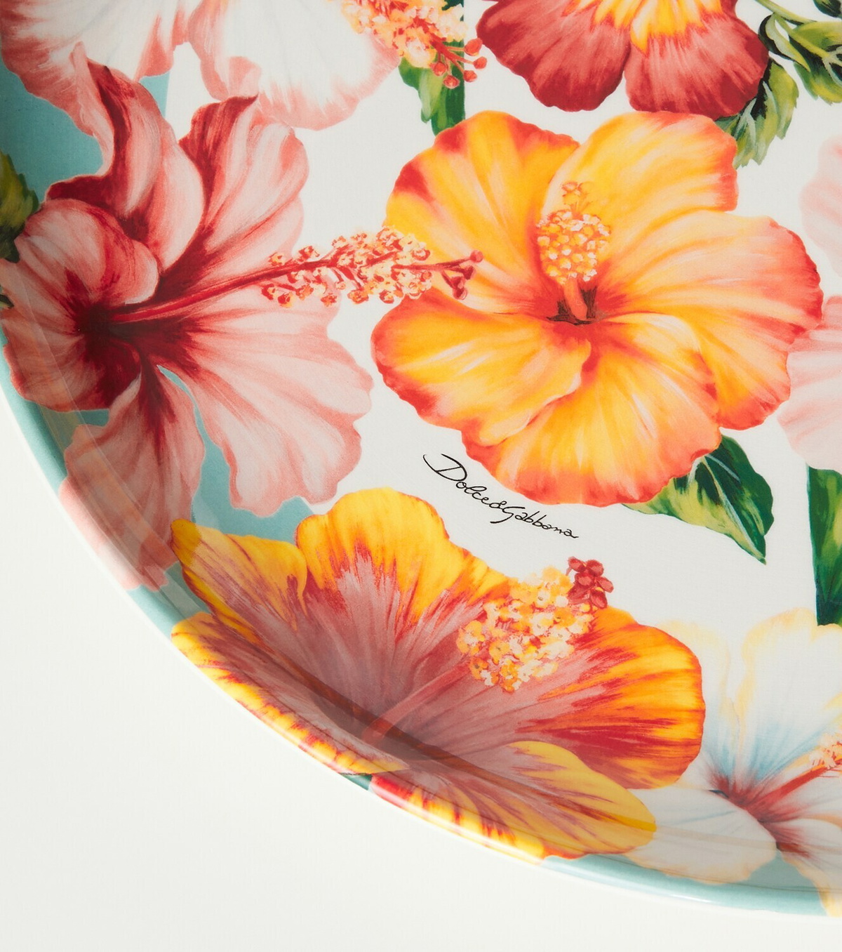 Dolce&Gabbana Casa Floral ceramic platter