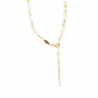 Anni Lu Women's Daisy Flower Necklace in White 
