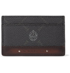 Berluti - Printed Full-Grain and Burnished Leather Cardholder - Black