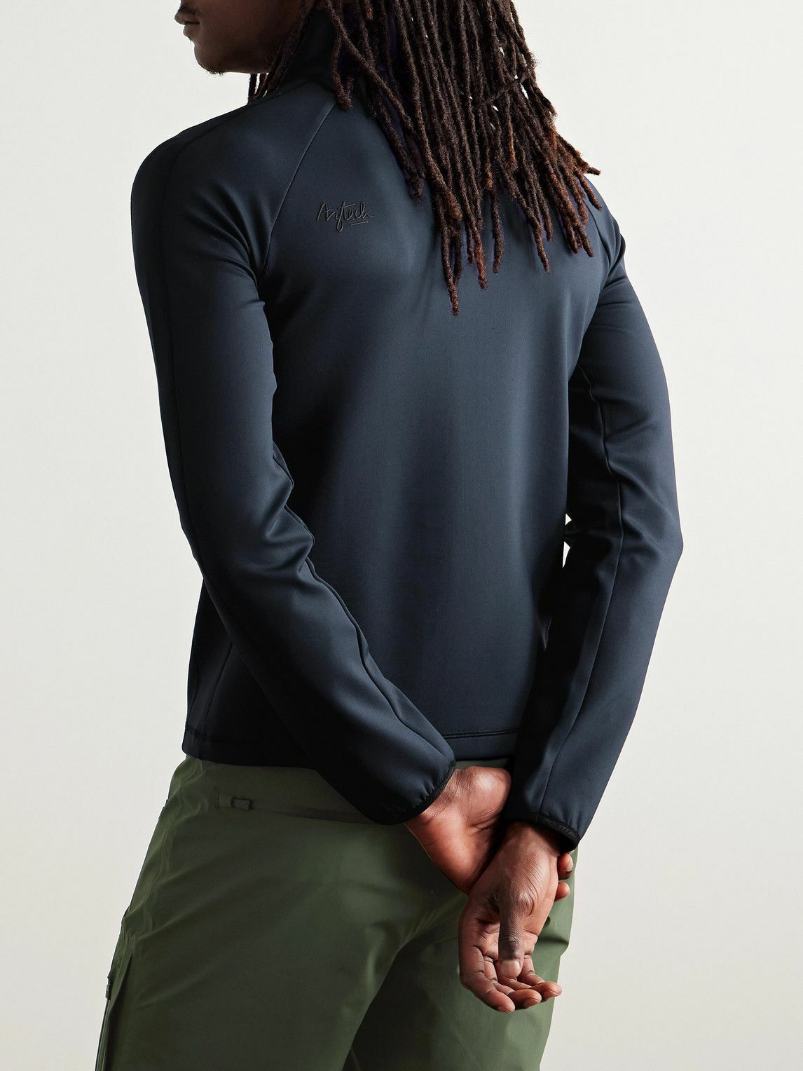 Aztech Mountain - Ajax Slim-Fit Stretch-Jersey Zip-Up Ski Base Layer ...