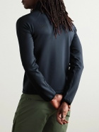 Aztech Mountain - Ajax Slim-Fit Stretch-Jersey Zip-Up Ski Base Layer - Blue
