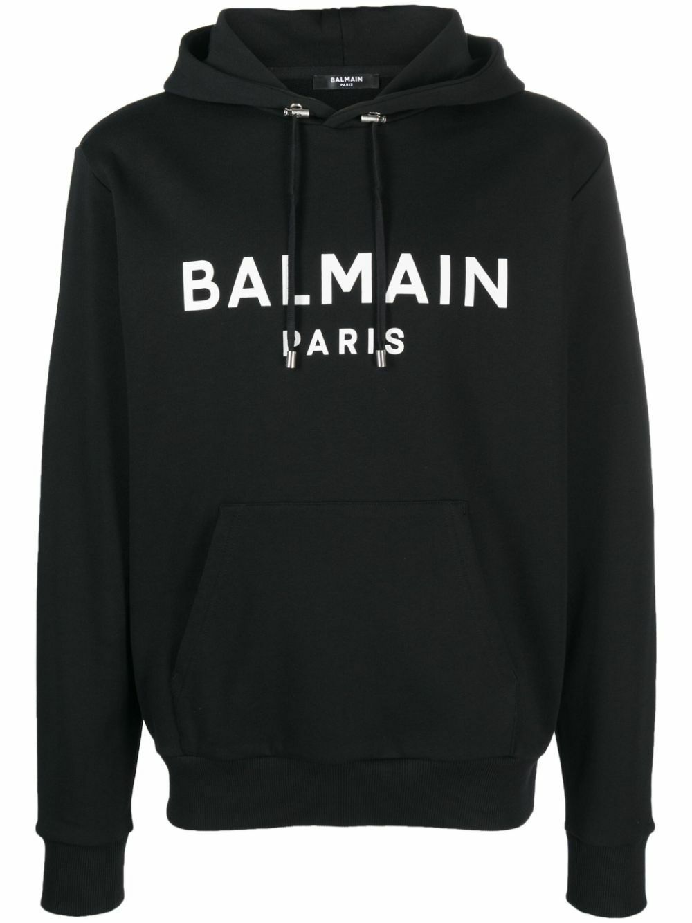 BALMAIN ロゴプリント パーカー Balmain Black Logo Print Hoodie Balmain