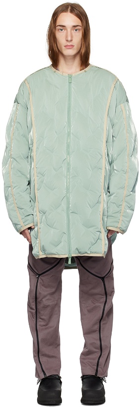 Photo: A. A. Spectrum Green Blankers Down Jacket