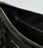 Prada Leather-trimmed duffel bag