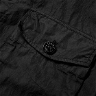 Stone Island Garment Dyed Hooded Button Overshirt