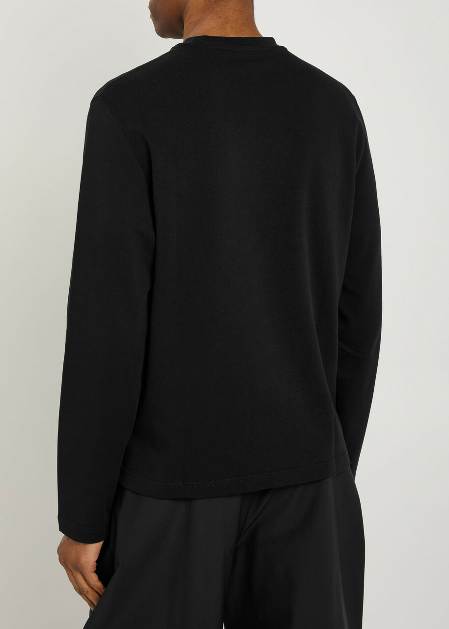 Jacquemus Le T-shirt Gros Grain Cotton T-shirt Black