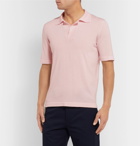 Gabriela Hearst - Slim-Fit Virgin Wool Polo Shirt - Pink