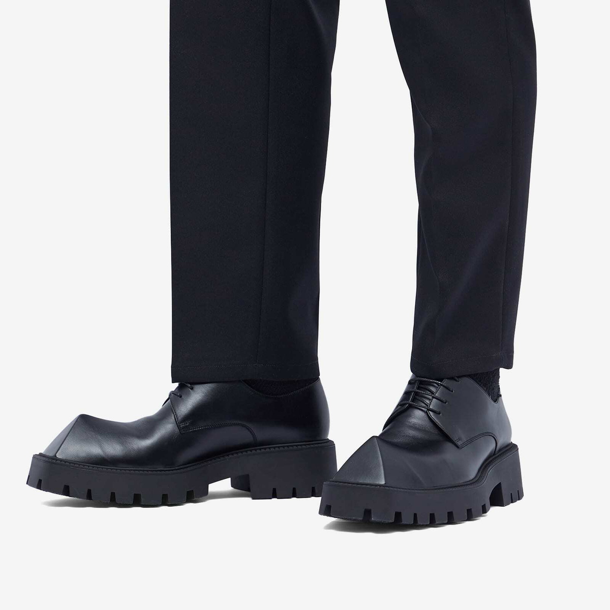 Balenciaga Men's Rhino Derby in Black