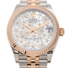 Rolex Datejust 31 Silver Floral Motif Diamond Dial Ladies Jubilee Watch M278271-0032