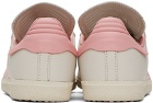 adidas x Humanrace by Pharrell Williams Off-White & Pink Samba Sneakers