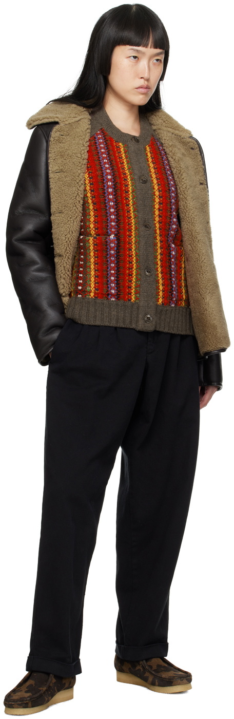 YMC Brown Brainticket Mk2 Shearling Jacket