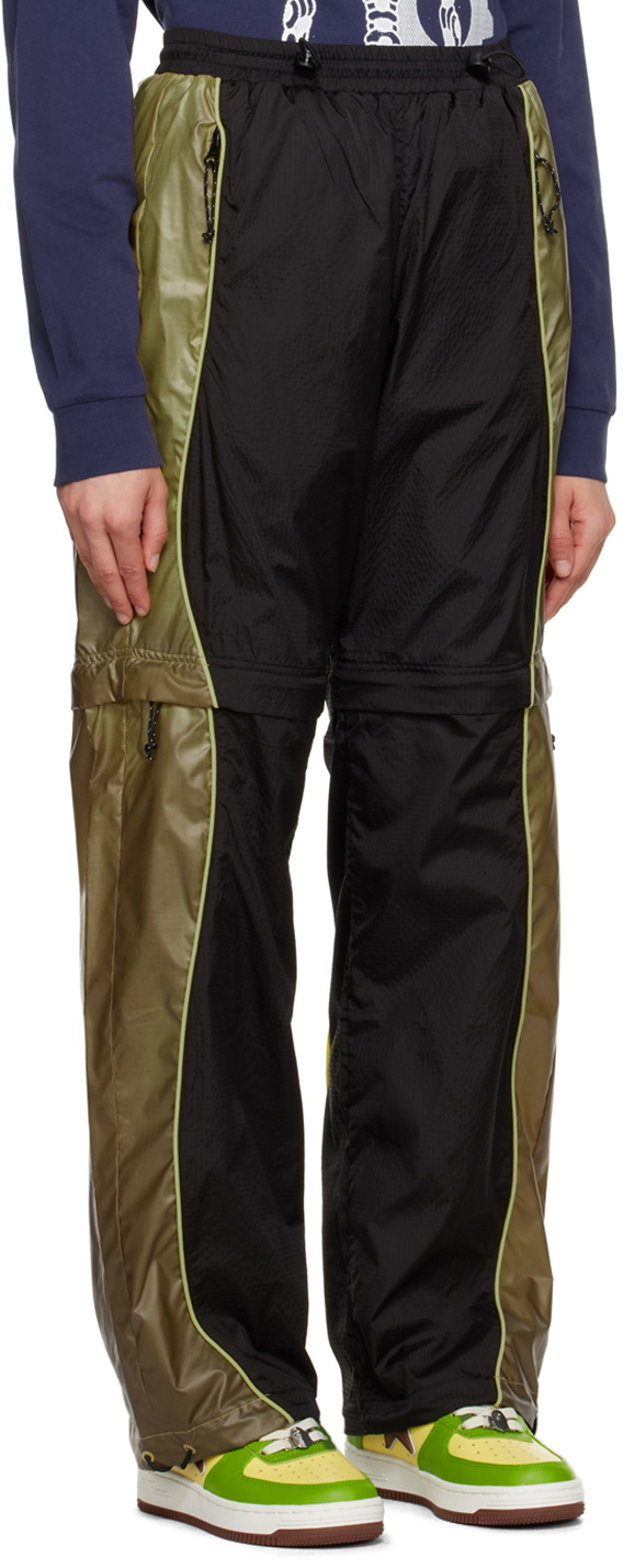 Brain Dead Black & Green Zip Off Trousers