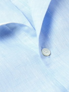 Mr P. - Organic Linen-Chambray Shirt - Blue