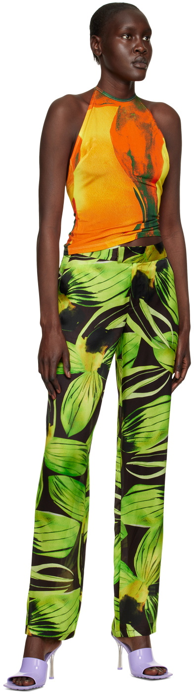 Louisa Ballou Green Cruise Trousers