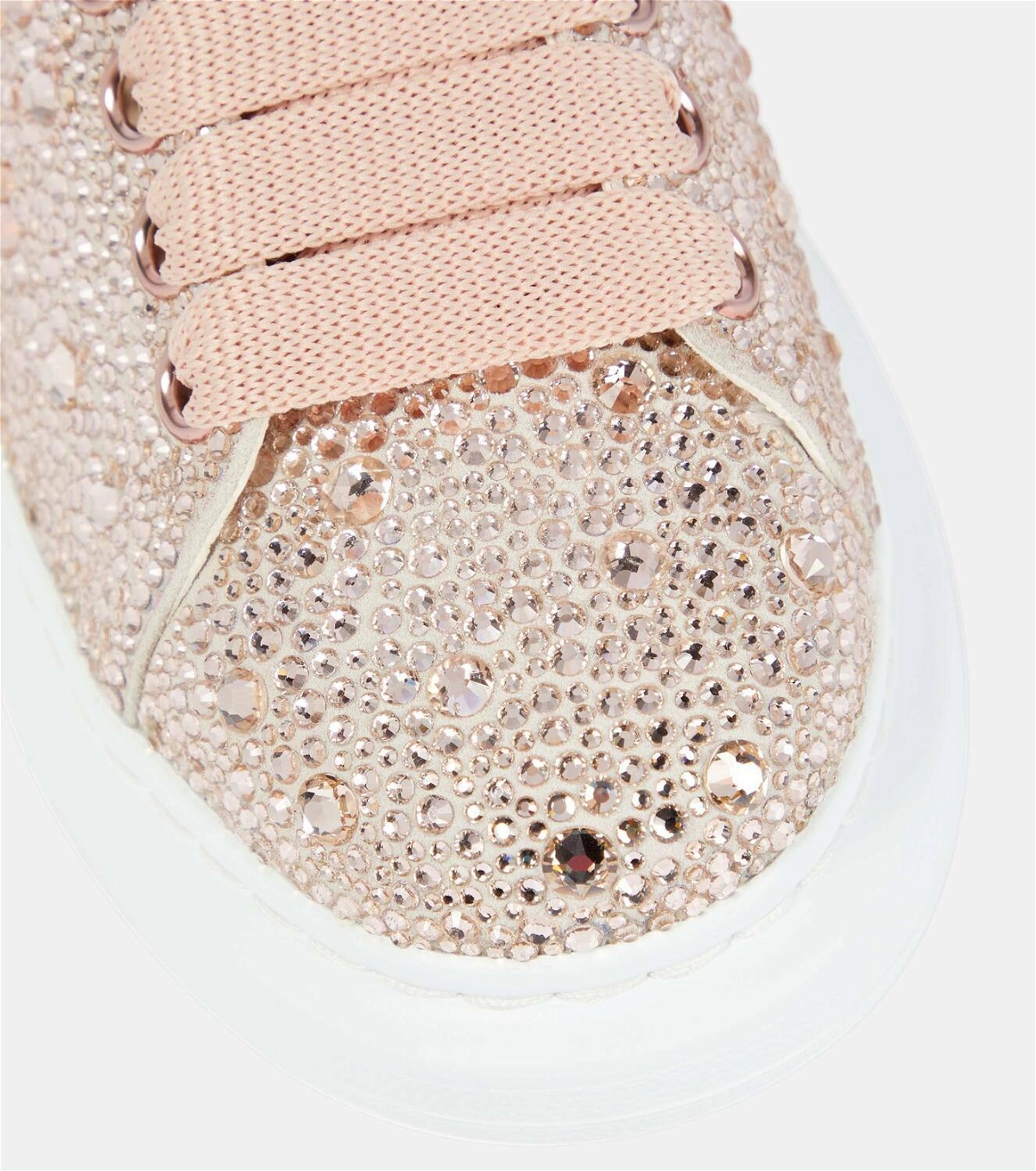 Alexander McQueen sneakers with a crystal-embellished heel counter. # AlexanderMcQueen #Aishti | Instagram