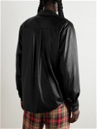 4SDesigns - Faux Leather Shirt - Black