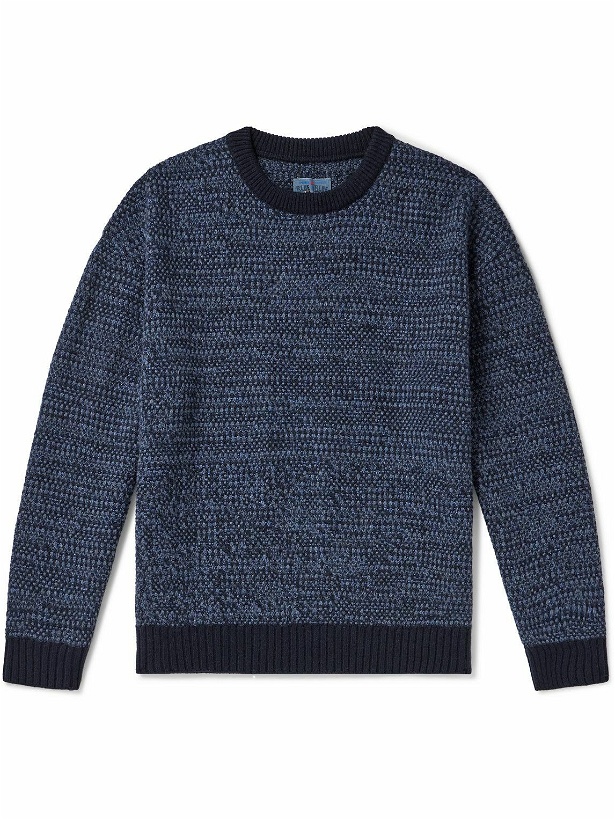 Photo: Blue Blue Japan - Wool-Blend Sweater - Blue