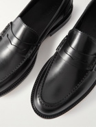 VINNY's - Townee Leather Penny Loafers - Black