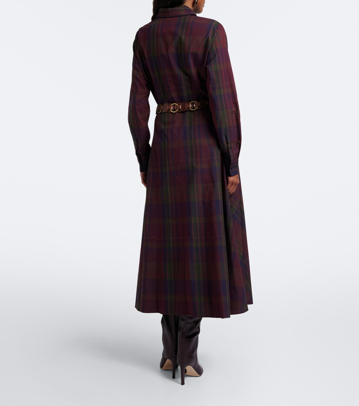 Polo Ralph Lauren Plaid cotton-blend shirt dress