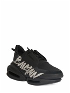 BALMAIN - B Bold Low Rubberized Leather Sneakers