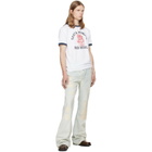 COÛT DE LA LIBERTÉ Blue Jimmy Crispy Rigid Denim Flare Jeans