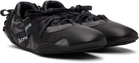 Acne Studios Black Leather Lace-Up Sneakers