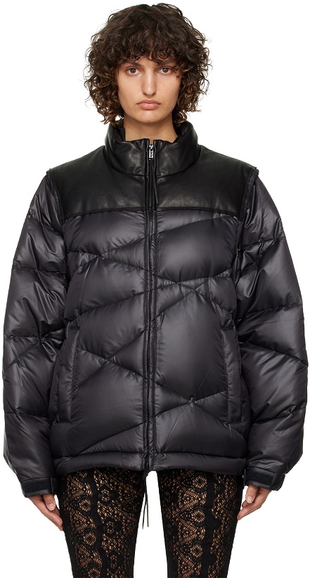 Photo: Undercover Black Quilted Down Jacket