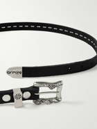 Enfants Riches Déprimés - 2cm Studded Leather Belt - Black