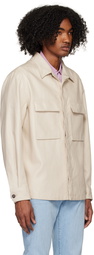 ZEGNA Off-White Spread Collar Shirt