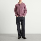 Corridor Men's Brushed Alpaca Polo in Plum