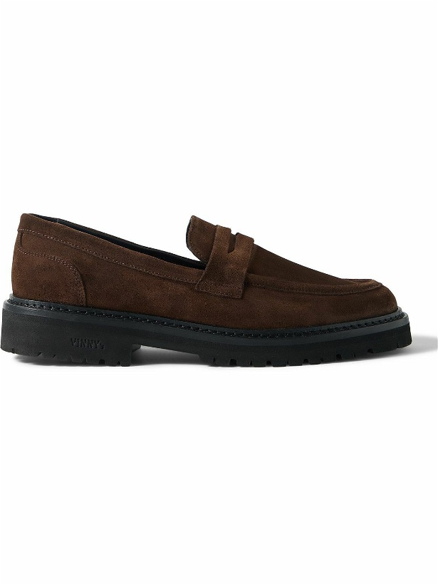 Photo: VINNY's - Richee Suede Penny Loafers - Brown