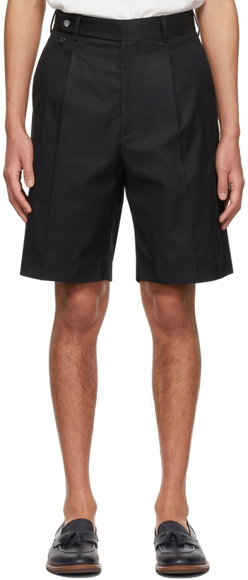 Photo: Agnona Black Tailored Bermuda Shorts