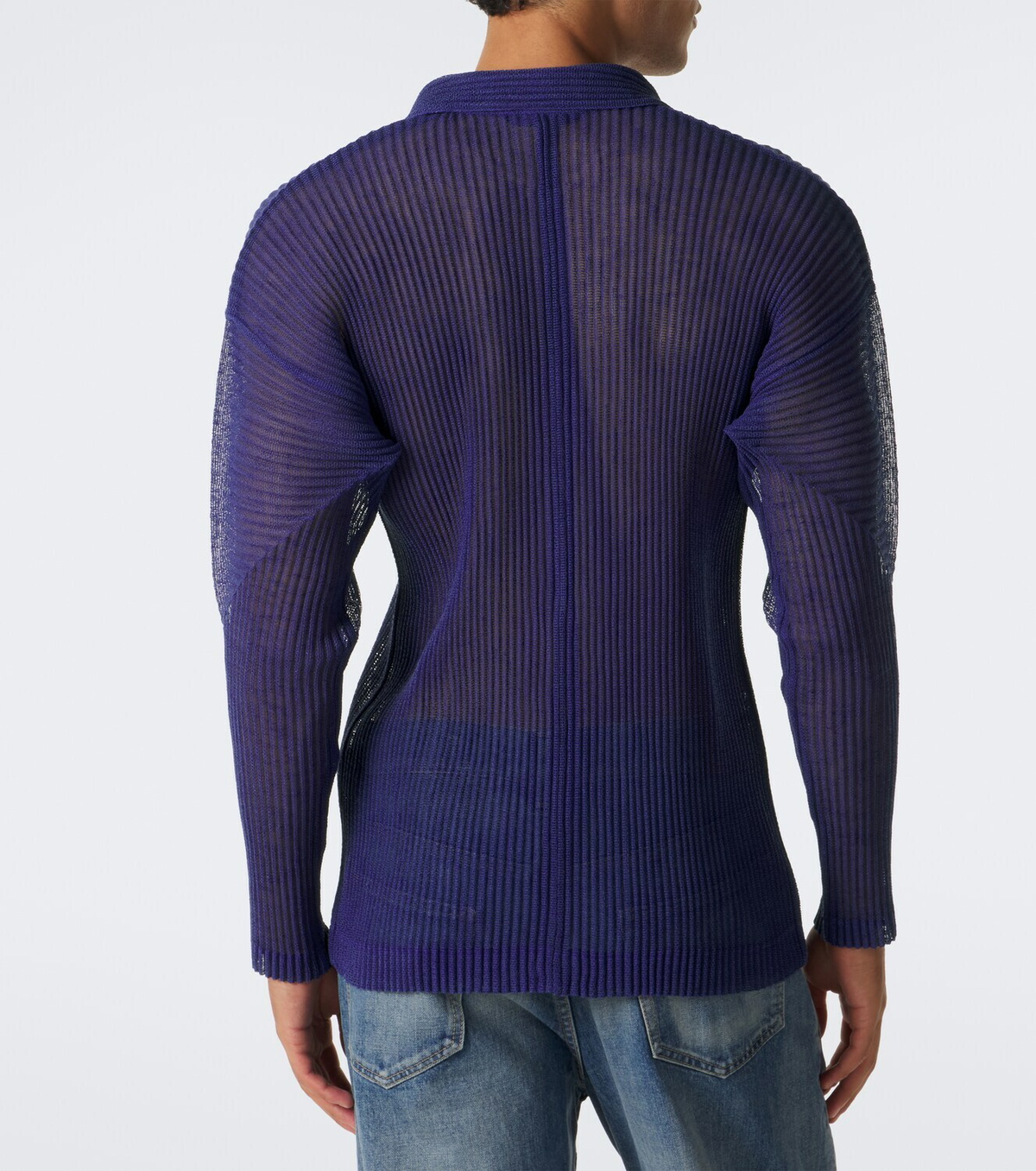 Homme Plissé Issey Miyake Rustic Mesh pleated shirt