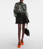 Loewe Floral silk crépon shirt