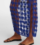 Anna Kosturova Crochet cotton maxi dress