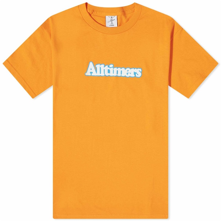Photo: Alltimers Men's Broadway T-Shirt in Orange