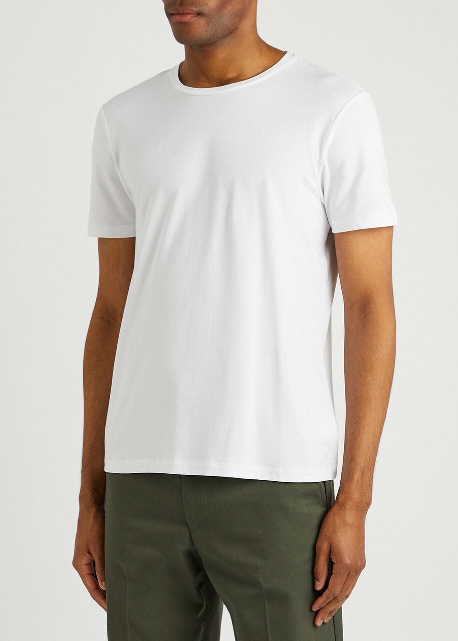 Paige Cash Stretch-jersey T-shirt White
