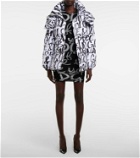 Dolce&Gabbana - Logo printed nylon puffer jacket