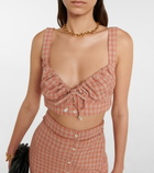 Altuzarra - Bijou gingham cropped top