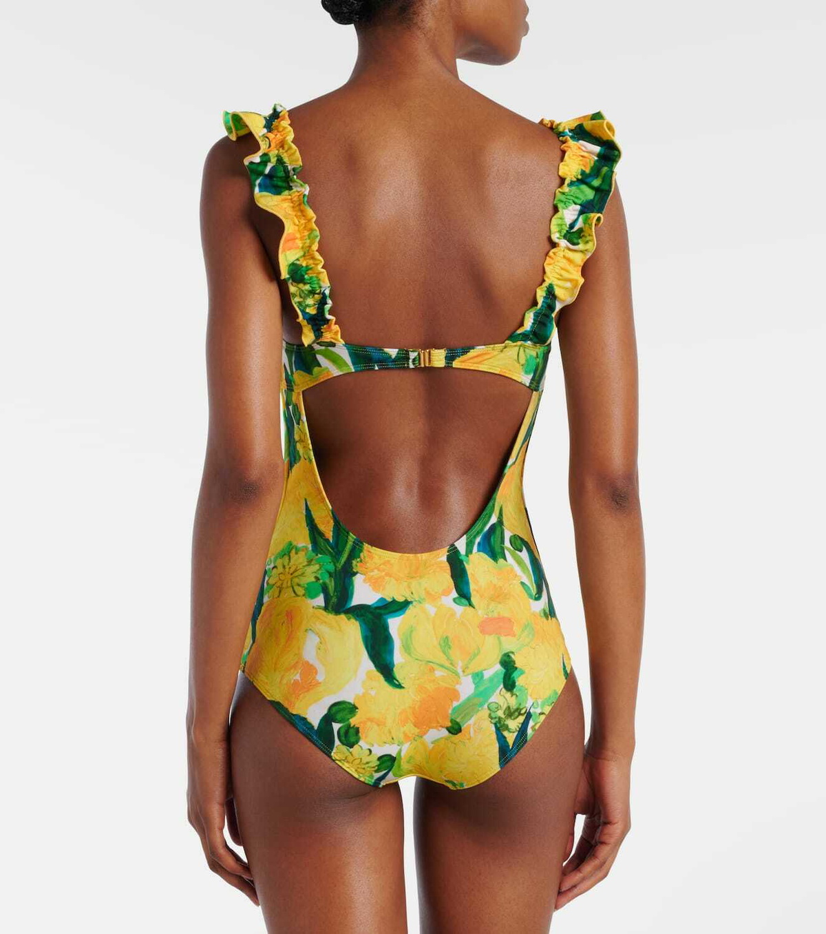 La DoubleJ Boop floral ruffled swimsuit