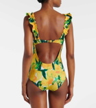 La DoubleJ Boop floral ruffled swimsuit